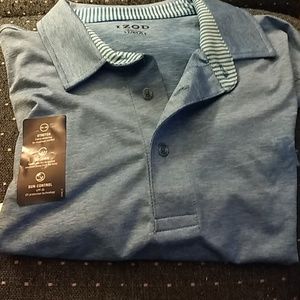 NWT lzod Stretch S/S shirt. Size LT.